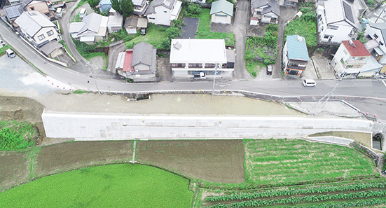高知県の総合建設業　株式会社 高橋組/実績実例　女川道路拡幅工事